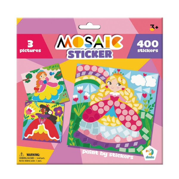 Mozaic cu abțibilduri „Prințese”, 400 elem. Mozaic cu abțibilduri „Prințese”, 400 elem.