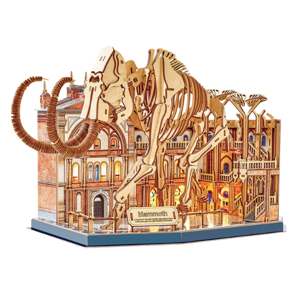 3D Puzzle „Muzeul de Științe Naturale – Mamut” cu iluminare LED, 463 elem. 3D Puzzle „Muzeul de Științe Naturale – Mamut” cu iluminare LED, 463 elem.