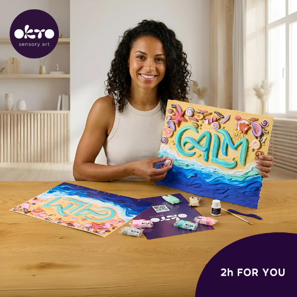 Tablou 3D cu plastilină aerată Air Clay 30×40 сm – CALM Tablou 3D cu plastilină aerată Air Clay 30×40 сm – CALM