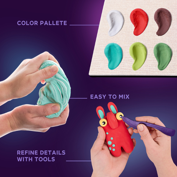 DIY Set de plastilină aerată Air Clay Lumi mici „Trol” DIY Set de plastilină aerată Air Clay Lumi mici „Trol”