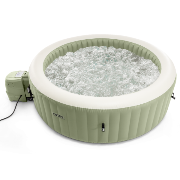 INTEX Jacuzzi SPA gonflabil “Bubble Massage” 196х71 cm, 795L, 4 persoane, Oliv INTEX Jacuzzi SPA gonflabil “Bubble Massage” 196х71 cm, 795L, 4 persoane, Oliv