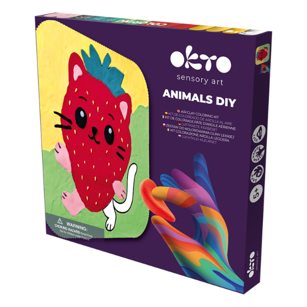 Tablou 3D pe numere din plastilină aerată Air Clay 24×24 cm – Pisica Căpșunică Tablou 3D pe numere din plastilină aerată Air Clay 24×24 cm – Pisica Căpșunică