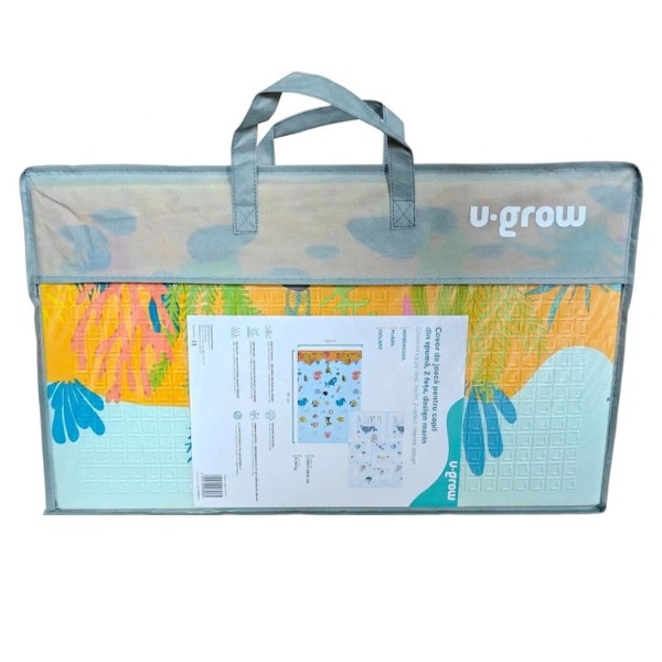 Covoras educativ cu 2 fete, impermeabil, marin, 180 x 120 x 1 cm Covoras educativ cu 2 fete, impermeabil, marin, 180 x 120 x 1 cm