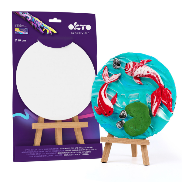 Bază rotundă 16 cm cu mini-șevalet