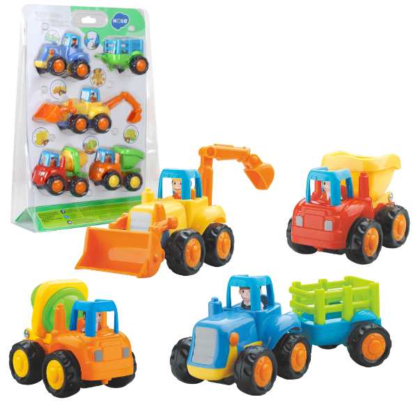 Set de mașinuțe „Fermă și sat”, 4 modele