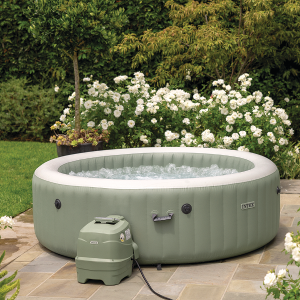 INTEX Jacuzzi SPA gonflabil “Bubble Massage” 196х71 cm, 795L, 4 persoane, Oliv INTEX Jacuzzi SPA gonflabil “Bubble Massage” 196х71 cm, 795L, 4 persoane, Oliv