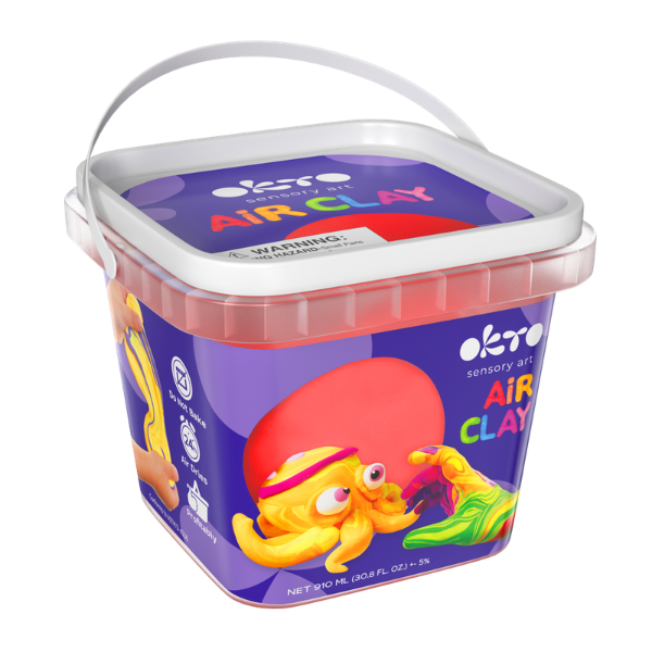 Воздушный пластилин Air Clay OKTO красного цвета, 270 г Воздушный пластилин Air Clay OKTO красного цвета, 270 г