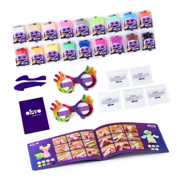 Set pentru creație din plastilină aerată Air Clay OKTO, 18 buc. × 10 g. Set pentru creație din plastilină aerată Air Clay OKTO, 18 buc. × 10 g.