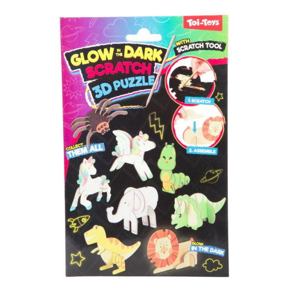 Set creativ Toi-Toys „Răzuiește și creează” – puzzle 3D luminos Set creativ Toi-Toys „Răzuiește și creează” – puzzle 3D luminos