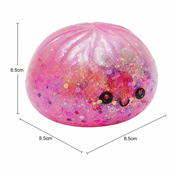Jucărie antistres „Flippy Squishy: Dumpling”cu sclipici, 8.5 x 8.5 x 8.5 cm Jucărie antistres „Flippy Squishy: Dumpling”cu sclipici, 8.5 x 8.5 x 8.5 cm