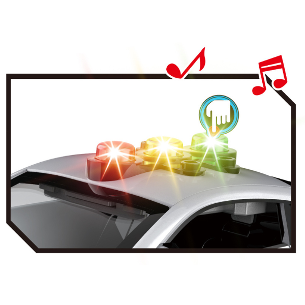 1:18 Mașină de poliție „Germană”, cu inerție (lumină / sunet) 1:18 Mașină de poliție „Germană”, cu inerție (lumină / sunet)