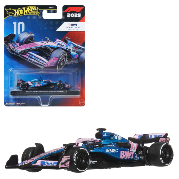 Hot Wheels 1:64 Коллекционная машинка «Formula 1: BWT Alpine #10» Hot Wheels 1:64 Коллекционная машинка «Formula 1: BWT Alpine #10»