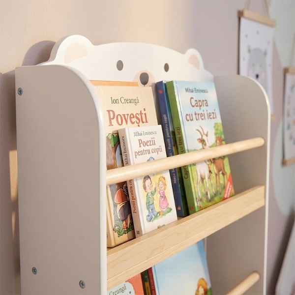 Raft de perete pentru depozitare cărți și jucării „Bear”, U-grow Raft de perete pentru depozitare cărți și jucării „Bear”, U-grow