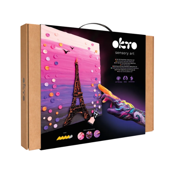 Tablou 3D cu plastilină aerată Air Clay 30×40 сm – Paris Tablou 3D cu plastilină aerată Air Clay 30×40 сm – Paris