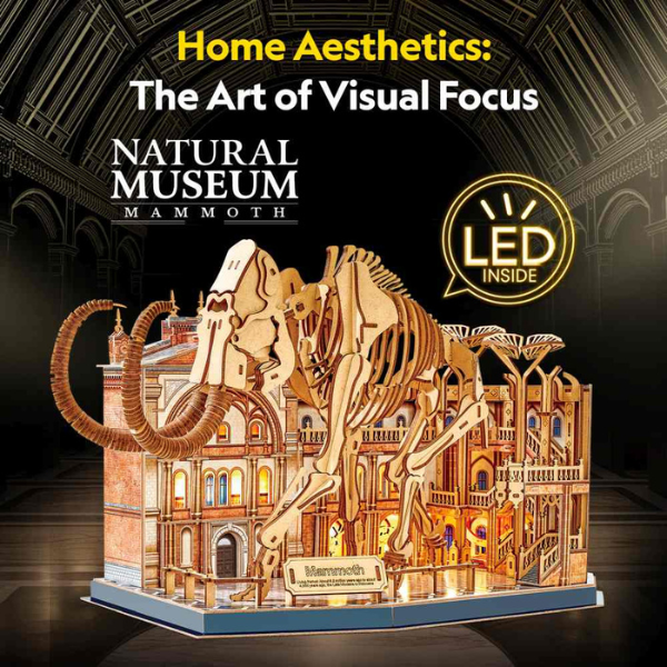 3D Puzzle „Muzeul de Științe Naturale – Mamut” cu iluminare LED, 463 elem. 3D Puzzle „Muzeul de Științe Naturale – Mamut” cu iluminare LED, 463 elem.
