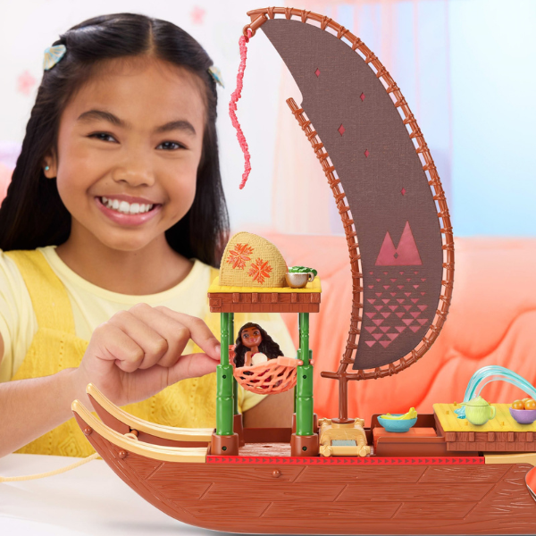 Set de joacă Disney „Moana 2” Canoe de aventură cu păpușă și accesorii Set de joacă Disney „Moana 2” Canoe de aventură cu păpușă și accesorii