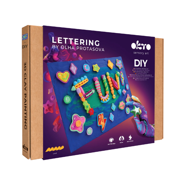 Tablou 3D cu plastilină aerată Air Clay 30×40 сm – FUN Tablou 3D cu plastilină aerată Air Clay 30×40 сm – FUN
