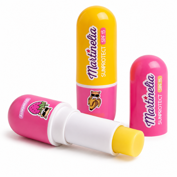 Martinelia balsam de buze cu protecție solară „Yummy”, SPF 15 Martinelia balsam de buze cu protecție solară „Yummy”, SPF 15