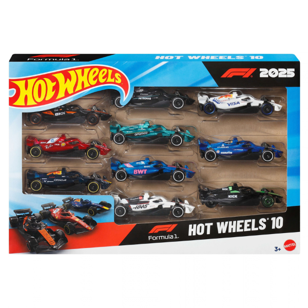 1:64 Набор машинок Formula 1 Hot Wheels, 10 шт. 1:64 Набор машинок Formula 1 Hot Wheels, 10 шт.