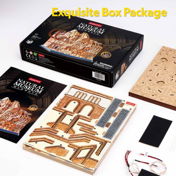 3D Puzzle „Muzeul de Științe Naturale – Mamut” cu iluminare LED, 463 elem. 3D Puzzle „Muzeul de Științe Naturale – Mamut” cu iluminare LED, 463 elem.