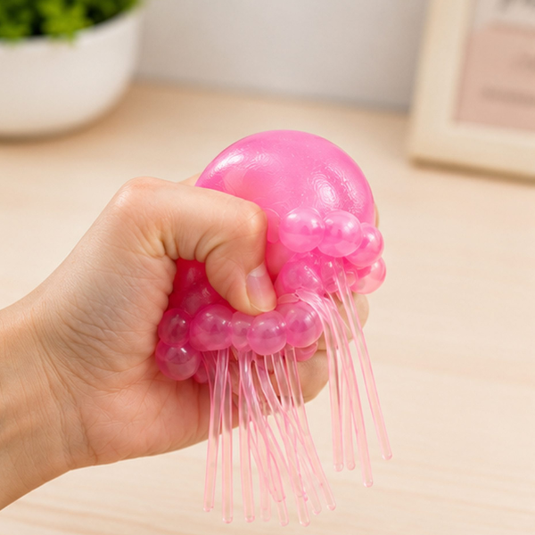 Jucărie antistres Squishy Flippy Meduză cu tentacule flexibile, roz, 100 g Jucărie antistres Squishy Flippy Meduză cu tentacule flexibile, roz, 100 g