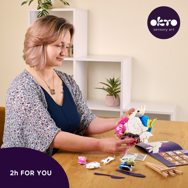 Set creativ DIY cu plastilină aerată Air Clay „Cacadu” Set creativ DIY cu plastilină aerată Air Clay „Cacadu”