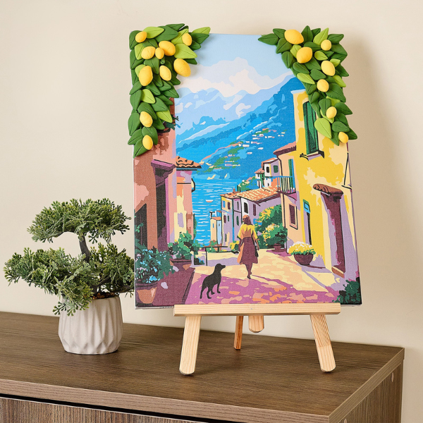 3D Pictură pe numere cu plastilină aerată Air Clay 30×40 сm – Lemon Weekend 3D Pictură pe numere cu plastilină aerată Air Clay 30×40 сm – Lemon Weekend