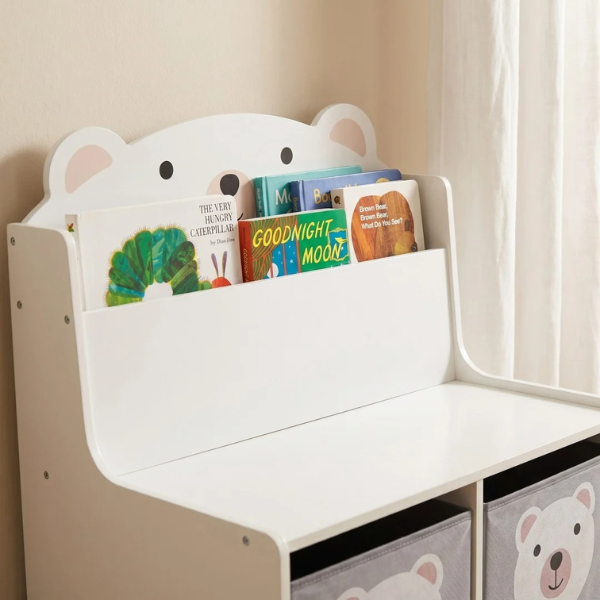 Скамейка с местом для хранения игрушек и книг «Bear», U-Grow Скамейка с местом для хранения игрушек и книг «Bear», U-Grow