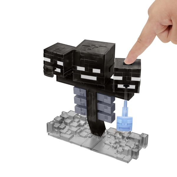Figurină interactivă „Wither” Minecraft, lumini, sunete și 2 accesorii cu lansare Figurină interactivă „Wither” Minecraft, lumini, sunete și 2 accesorii cu lansare