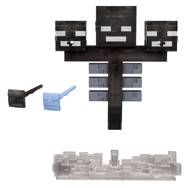 Figurină interactivă „Wither” Minecraft, lumini, sunete și 2 accesorii cu lansare Figurină interactivă „Wither” Minecraft, lumini, sunete și 2 accesorii cu lansare