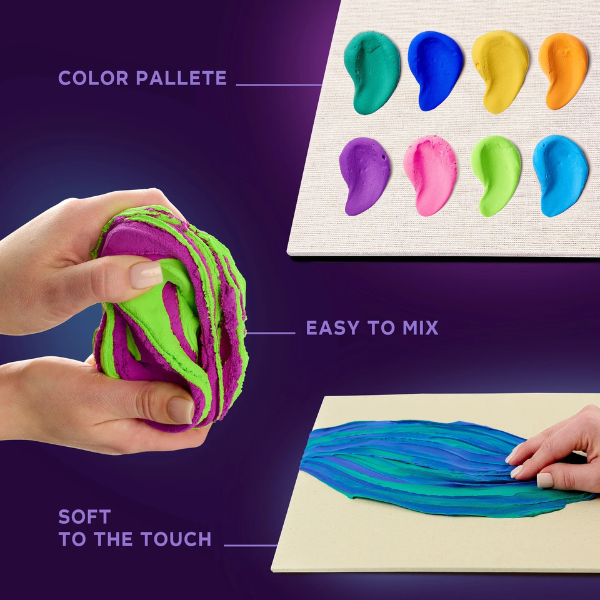 Tablou 3D cu plastilină aerată Air Clay 30×40 сm – FUN Tablou 3D cu plastilină aerată Air Clay 30×40 сm – FUN