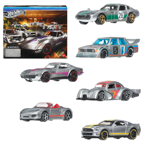 Set Hot Wheels Silver Series 2025 «Zamac» 1:64, în as. Set Hot Wheels Silver Series 2025 «Zamac» 1:64, în as.