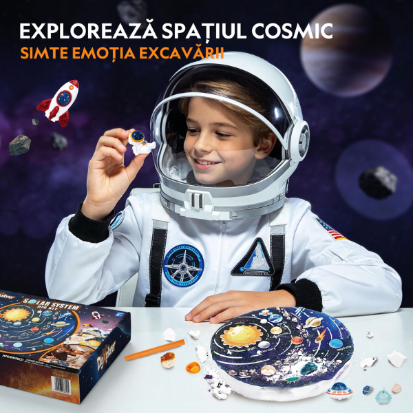 STEM-набор для раскопок “Солнечная система”, 8 минералов и 4 фигурки STEM-набор для раскопок “Солнечная система”, 8 минералов и 4 фигурки