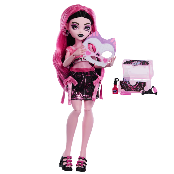 Set de joacă Monster High Self-Scare Secrets „Draculaura”, cu accesorii Set de joacă Monster High Self-Scare Secrets „Draculaura”, cu accesorii