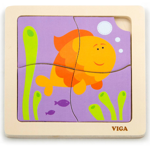 Set de puzzle-uri din lemn cu suport, 12 puzzle-uri Set de puzzle-uri din lemn cu suport, 12 puzzle-uri