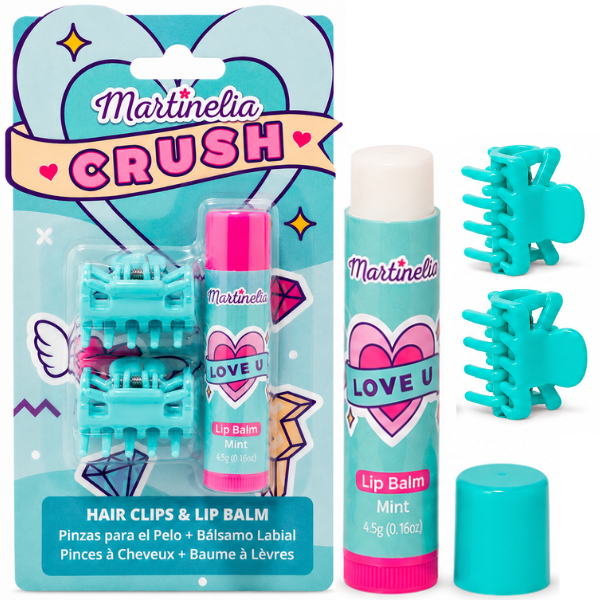 Martinelia set „Agrafe pentru păr și balsam de buze”, 3 modele Martinelia set „Agrafe pentru păr și balsam de buze”, 3 modele