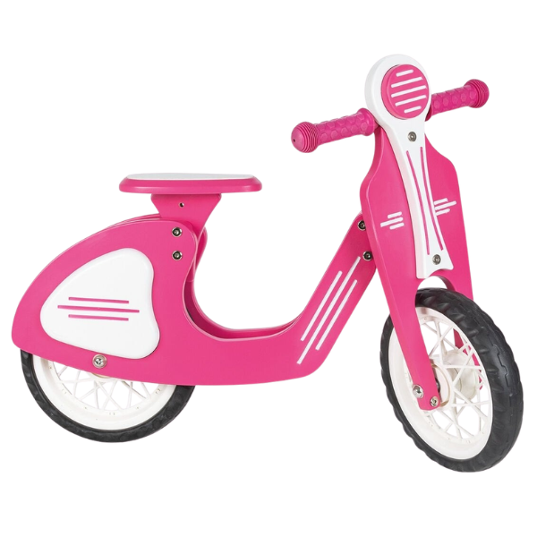 Retro-bicicletă fără pedale, cu roți EVA, roz Retro-bicicletă fără pedale, cu roți EVA, roz