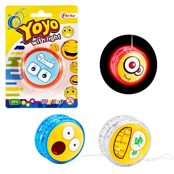 Yo-yo luminos „Emoji”, 6 modele Yo-yo luminos „Emoji”, 6 modele