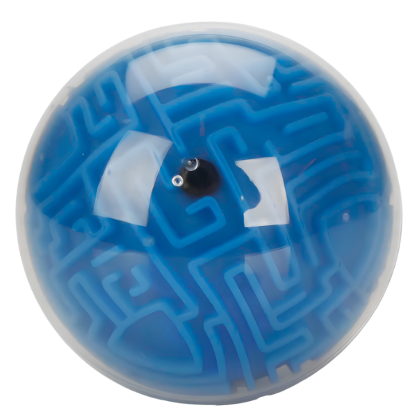 Puzzle „Labirint 3D” cu bilă metalică, 10 cm Puzzle „Labirint 3D” cu bilă metalică, 10 cm
