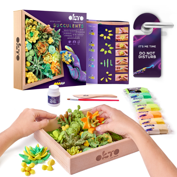 Set creativ DIY cu plastilină aerată Air Clay „Energie”