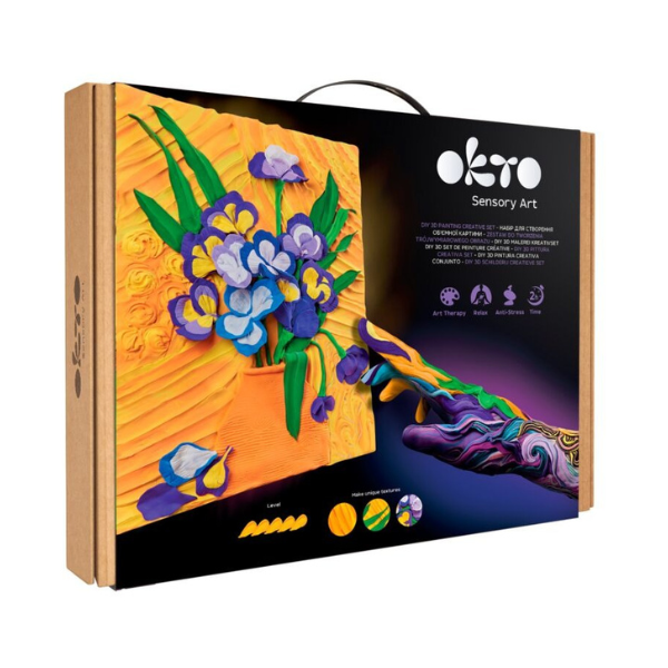 Tablou 3D cu plastilină aerată Air Clay 30×40 сm – Iriși Tablou 3D cu plastilină aerată Air Clay 30×40 сm – Iriși