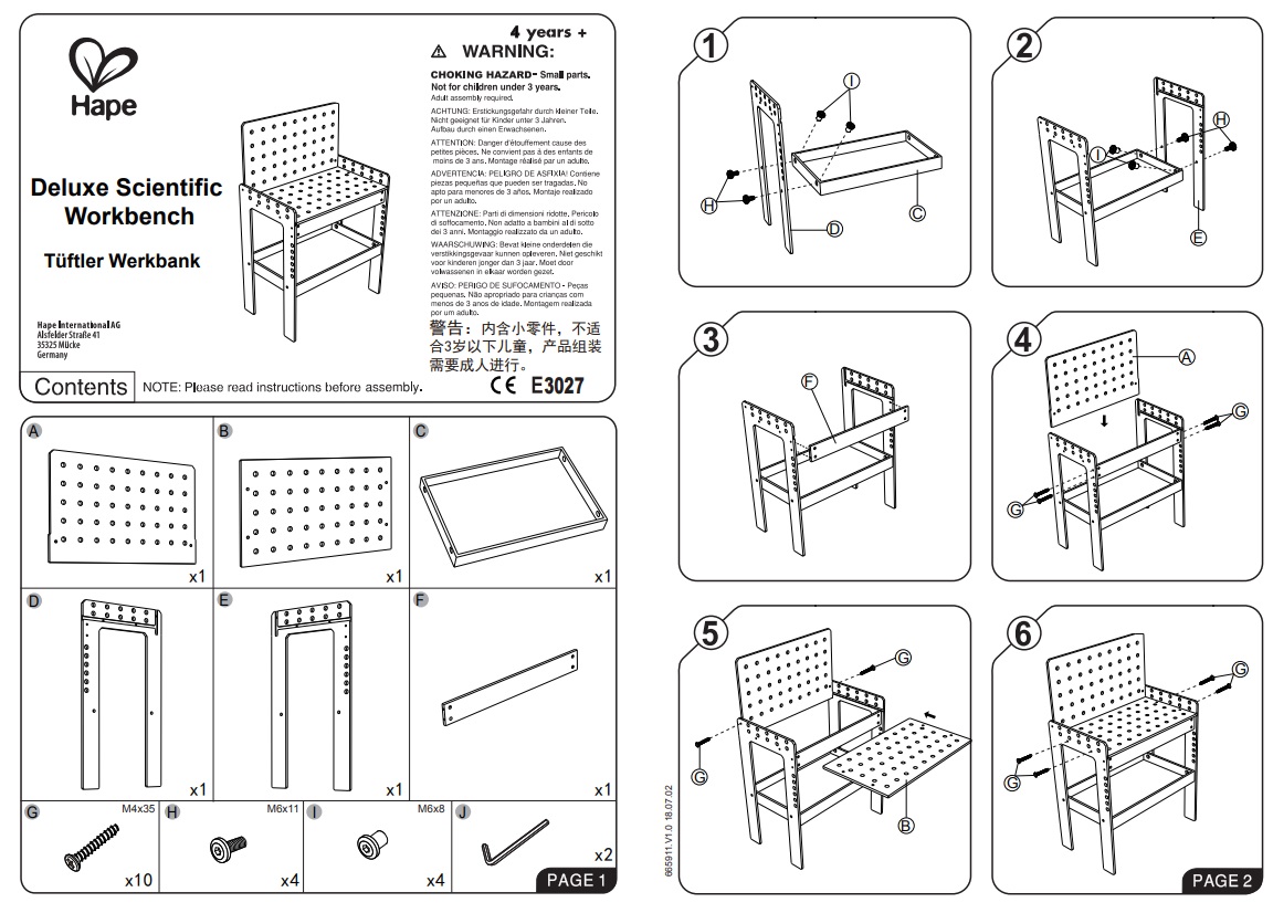 Set instrumente pentru copii Deluxe Scientific Workbench Set instrumente pentru copii Deluxe Scientific Workbench
