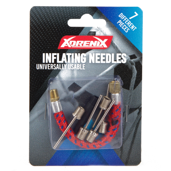 Ace pentru umflarea mingilor Adrenix, 7 buc + adaptor Ace pentru umflarea mingilor Adrenix, 7 buc + adaptor