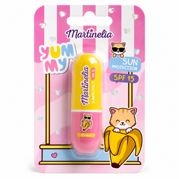 Martinelia balsam de buze cu protecție solară „Yummy”, SPF 15 Martinelia balsam de buze cu protecție solară „Yummy”, SPF 15