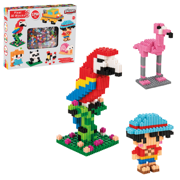 Set de construcție 3D Pixel, 1750 elem. Set de construcție 3D Pixel, 1750 elem.