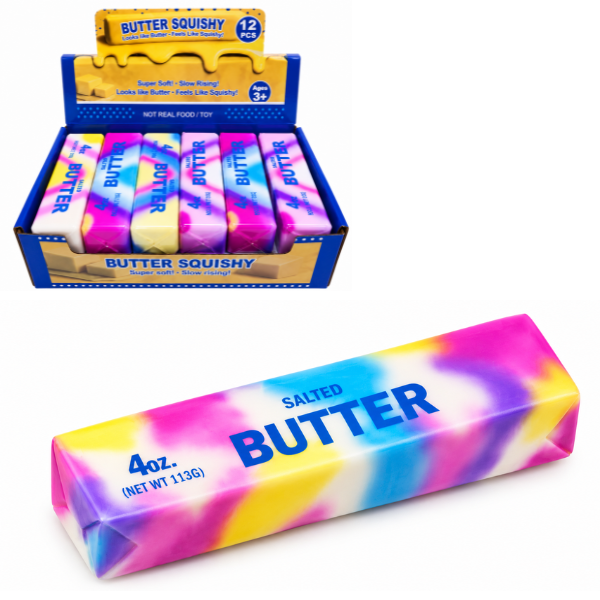 Jucărie antistres „Butter”, cu aromă de patiserie dulce, 14 cm Jucărie antistres „Butter”, cu aromă de patiserie dulce, 14 cm