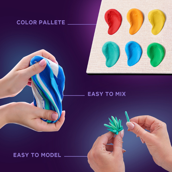Set creativ DIY cu plastilină aerată Air Clay “Liniștea Oceanului” Set creativ DIY cu plastilină aerată Air Clay “Liniștea Oceanului”