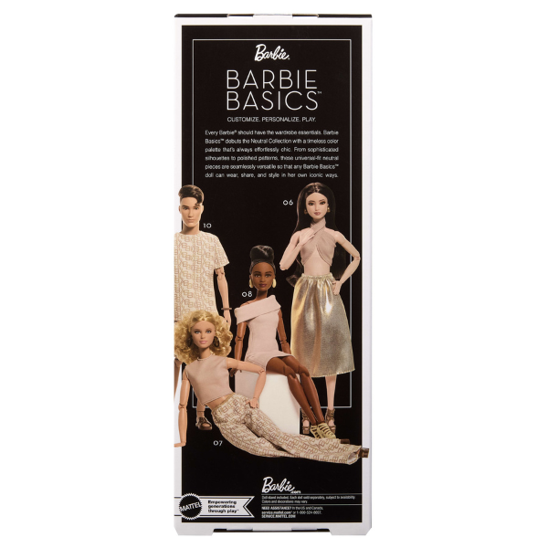 Păpușă de colecție Barbie Basics „Culori neutre” 06 Păpușă de colecție Barbie Basics „Culori neutre” 06
