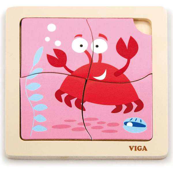 Set de puzzle-uri din lemn cu suport, 12 puzzle-uri Set de puzzle-uri din lemn cu suport, 12 puzzle-uri
