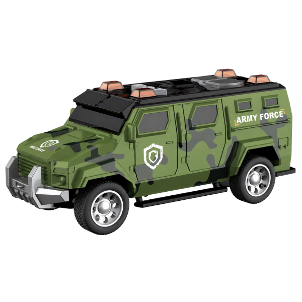 1:32 Mașină militară cu fricțiune (lumini /sunete) 1:32 Mașină militară cu fricțiune (lumini /sunete)